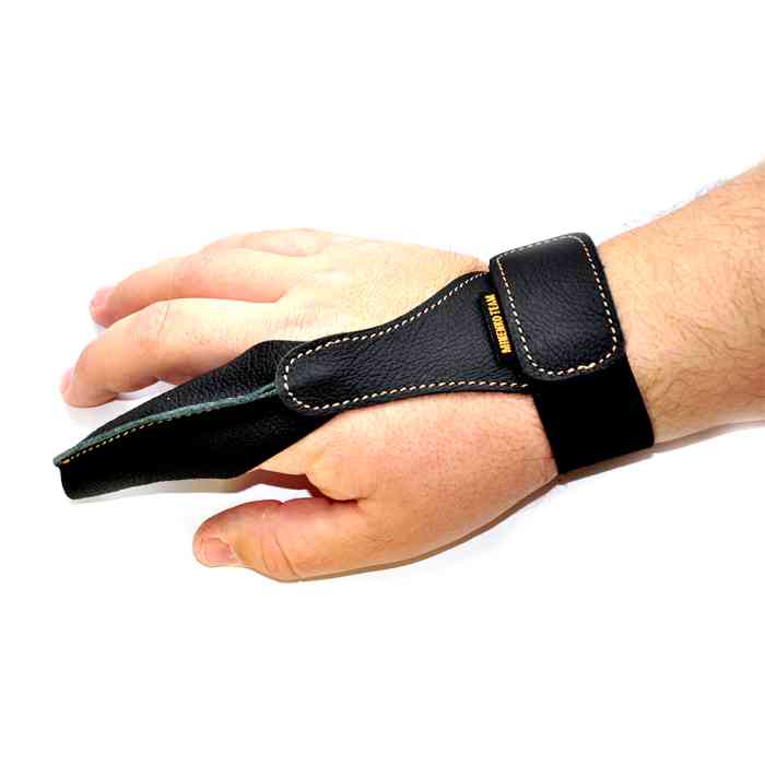 Напальчник для рыбалки MINENKO TEAM (кожа чёрная) XL