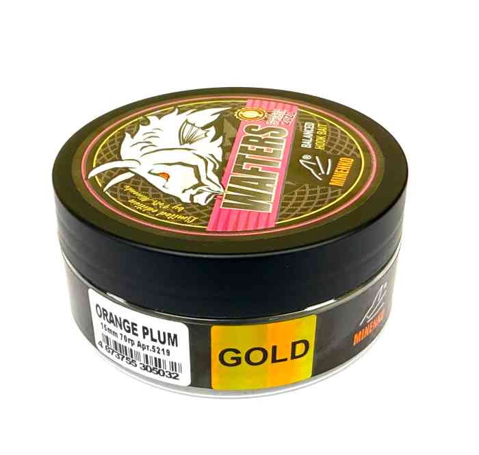 Бойлы нейтральной плавучести WAFTERS GOLD в обсыпке ORANGE PLUM (ОРАНЖЕВАЯ СЛИВА) 15 мм