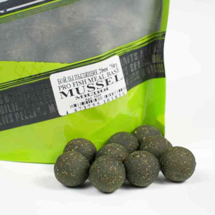 Бойлы пылящие мидия PRO FISH MEAL   д18 мм