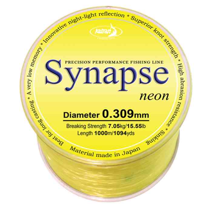 Купить Купить Леска Katran Synapse Neon 0.309 мм (жёлтая)