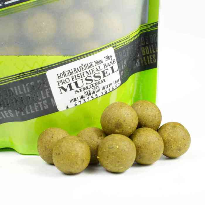 Бойлы варёные мидия PRO FISH MEAL   д18 мм